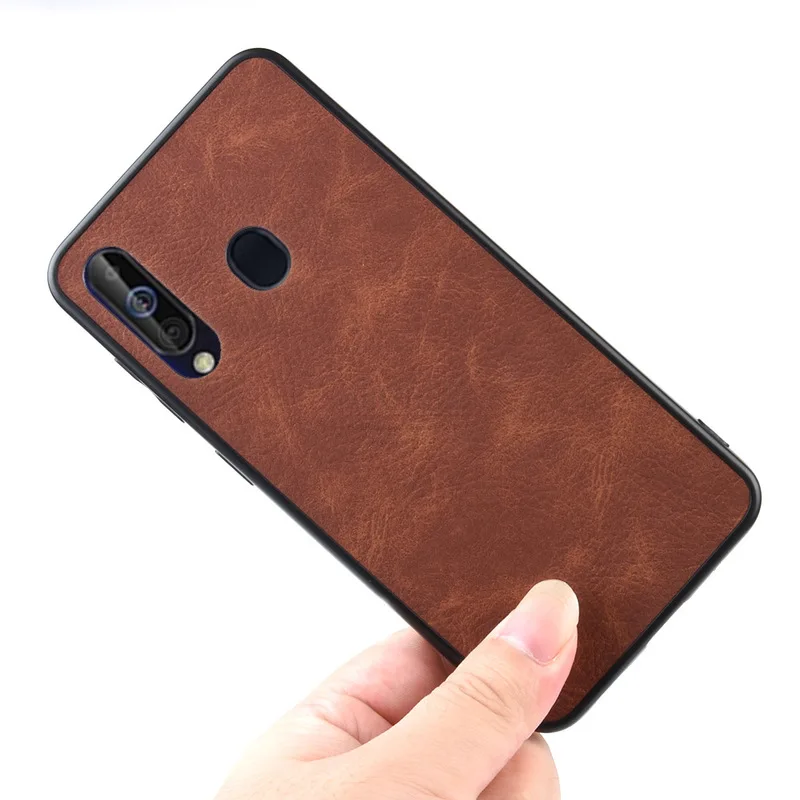 New Fashion Silicone Soft Edge TPU Inside For Samsung Galaxy A60 Case Cute PU leather Back Cover Mobile Phone Shell Coque