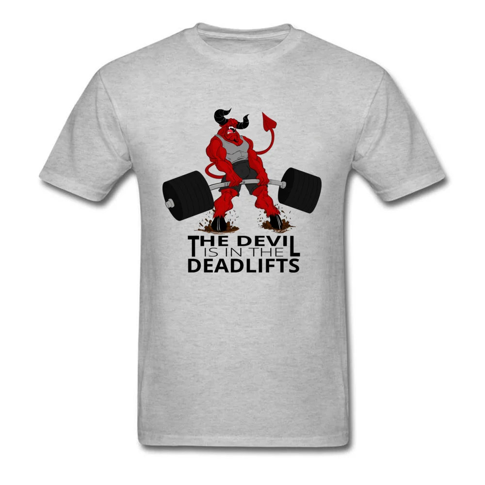 Prevalent Men Tshirts O Neck Short Sleeve Cotton Fabric Beelzebro Deadlift Tops Shirt Customized T Shirt Top Quality Beelzebro Deadlift grey