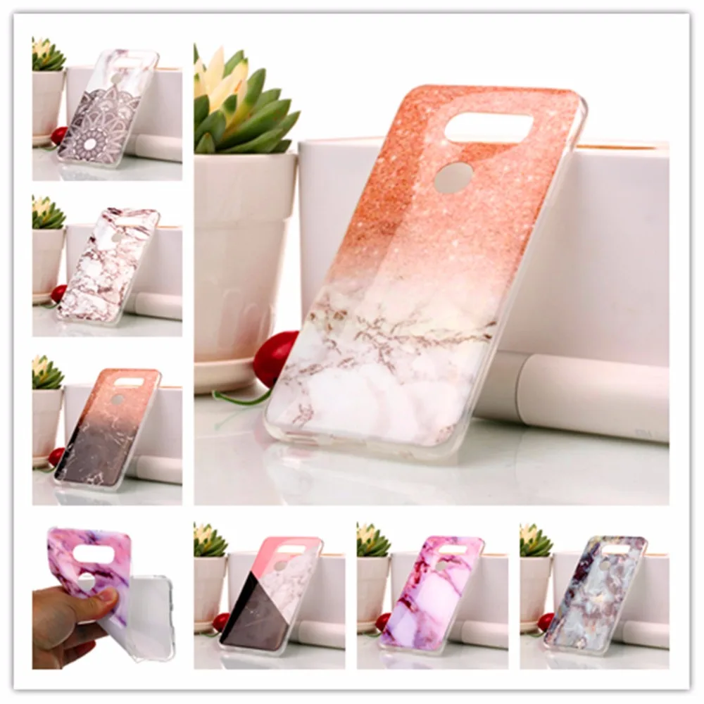Marbling TPU Case For LG Q8 / V30 Ultra-Thin Silicone Phone K4 K8 K10 2017 Cover | Мобильные телефоны и аксессуары
