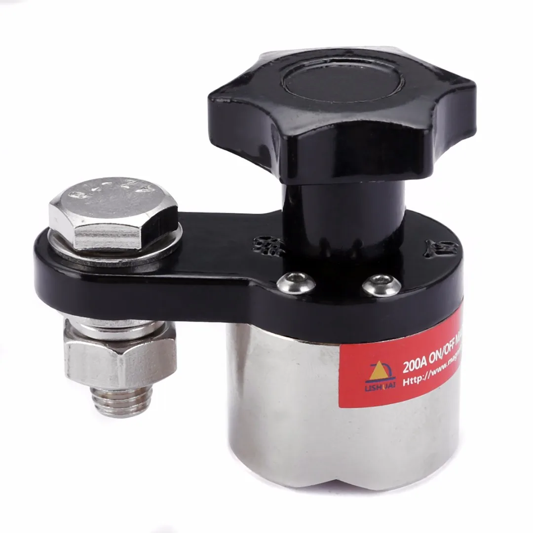 1pc 200A Magnetic Welding Ground Clamp Holder 30kg Force Small M6H2 64*36*60mm Clamps for Manufacturing And Metal Processing