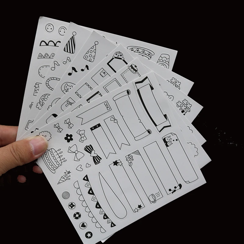 

Season 3 Cute Photo Stickers Diary Labels Stickers Business Office Tags Child Student Learning Stationery Stickers