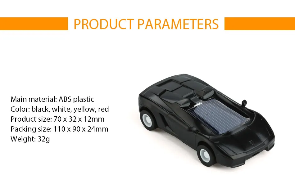 Enjoybay Портативный мини солнечный автомобиль модель игрушки творческий Солнечный Мощность не токсичен автомобиля игрушки для мальчиков