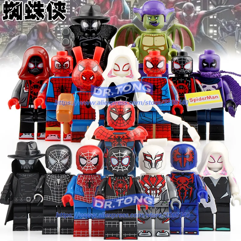 

50pcs Building Blocks Super Heroes Spiderman Movie Series Bricks Spiderman action Far From Home Model Toys For Child BR255