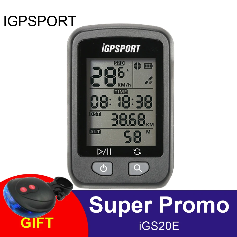 

iGPSPORT GPS Computer Wireless IPX6 Waterproof Bicyle Computer Auto Backlight Screen Bike Cycling Cycle Odometer with Mount
