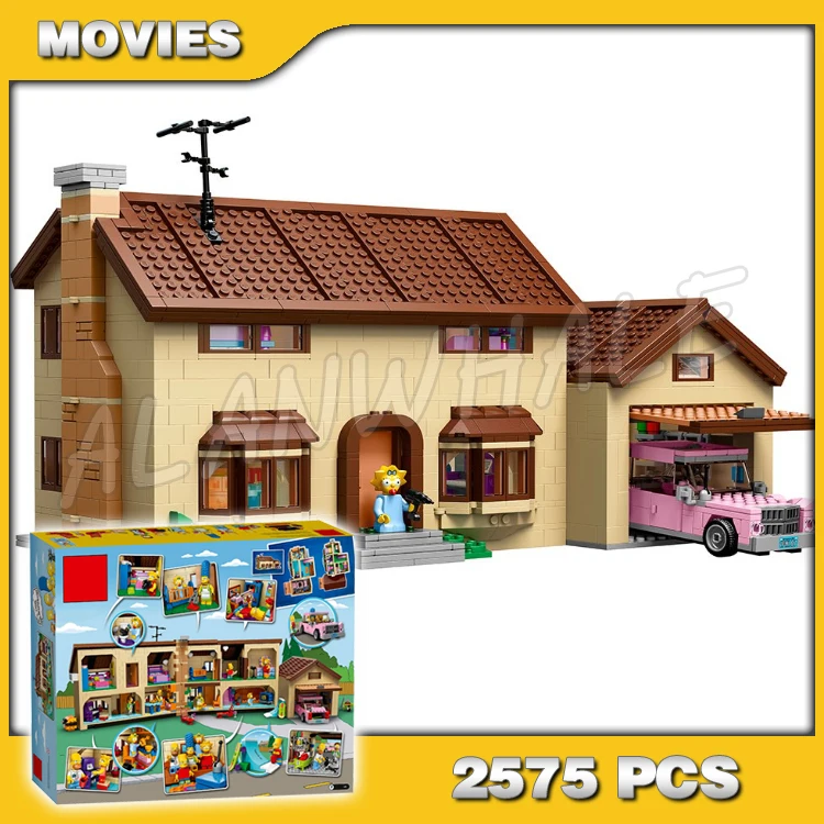 

2575pcs New The Simpsons House 16005 DIY Model Building Kit Blocks Gifts Children Toys Compatible with Lego