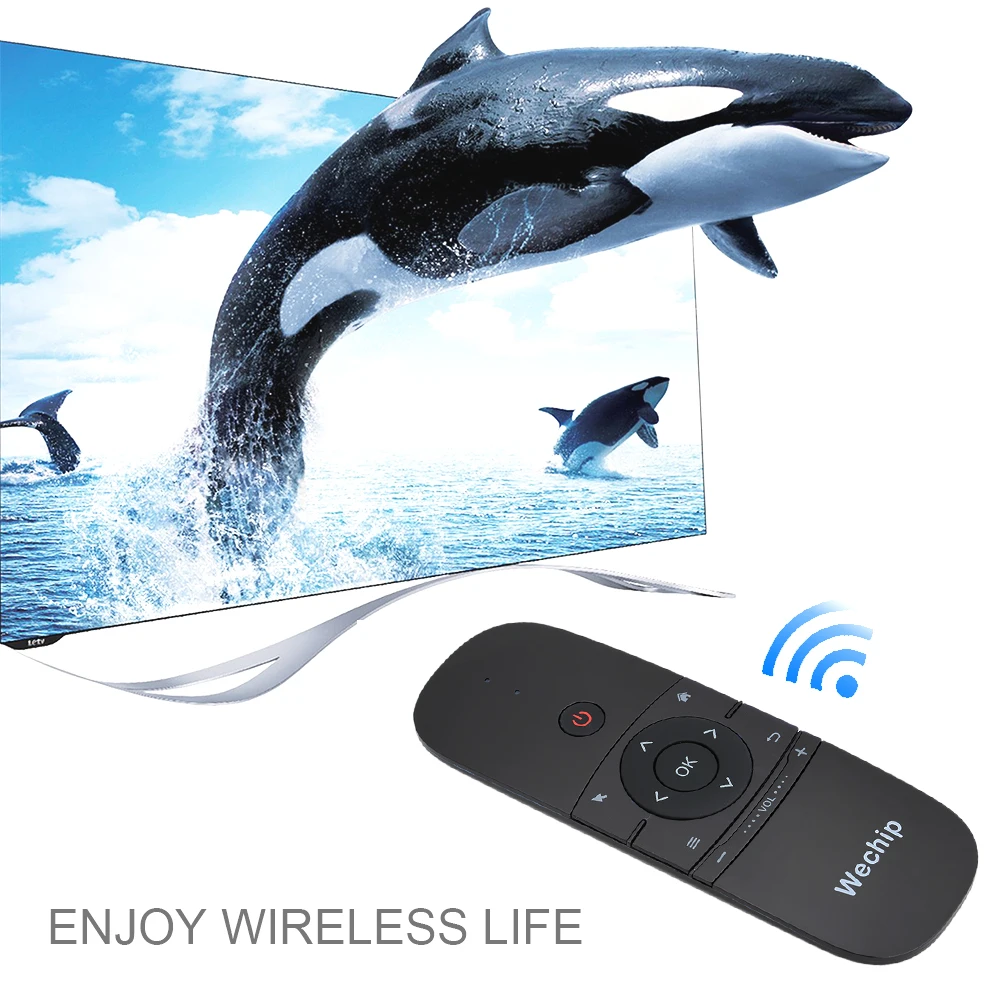 Беспроводная клавиатура WeChip W1 2 4G Air Mouse ИК смарт пульт дистанционного управления
