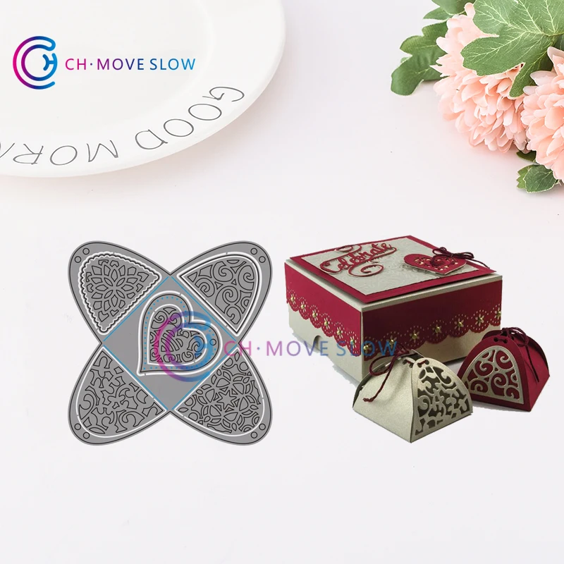 

CH Gesture Box Metal Die Cuts Metal Cutting Dies Scrapbooking Suit For Sizzix Fustella Big Cards Album