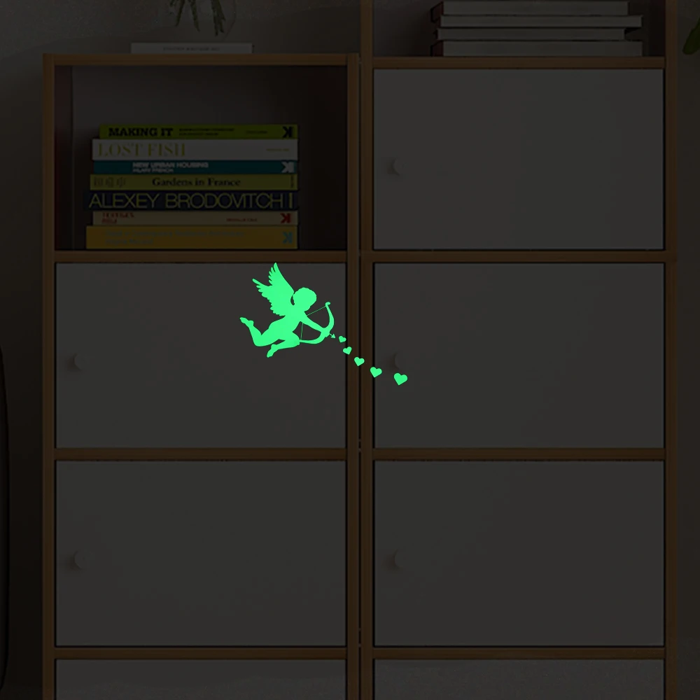Cartoon-Cupid-Shooting-Heart-Arrows-Luminous-Sticker-Bedroom-Door-Furniture-Wardrobe-Laptop-DIY-Home-Decor-Glowing(1)
