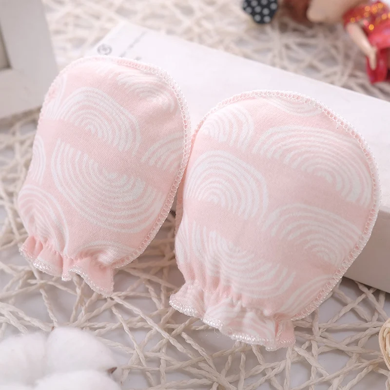 100% Cotton Baby Anti Scratching Gloves Newborn Gloves Protection Face baby Mittens Glove Infant Accessories shake baby's hand