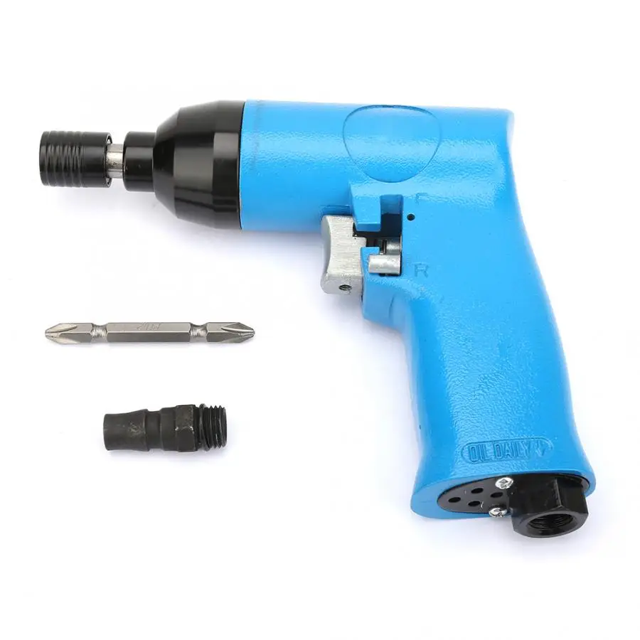 

Industrial Air Screwdriver 1/4'' Pneumatic Air Screwdriver Tool Pistol Shape Clutch Grip Reversible Screwdriver 1000RPM