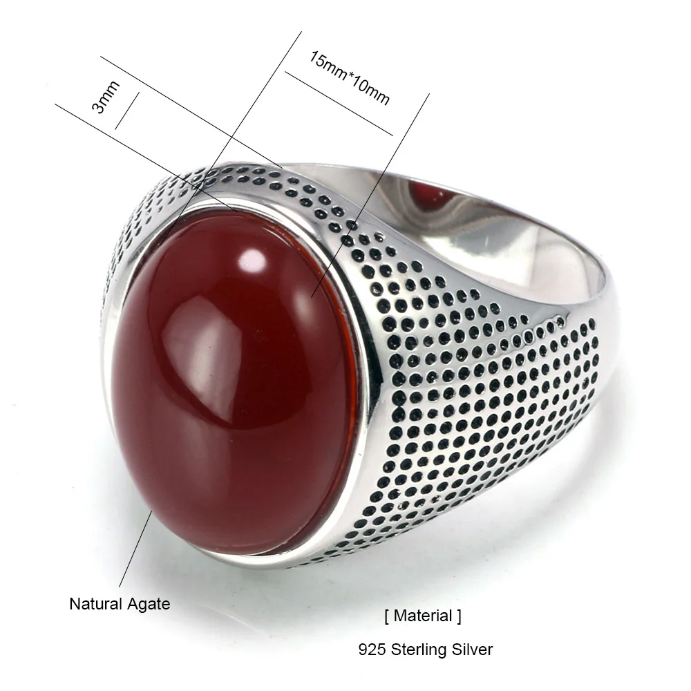 Подлинные Твердые 925 пробы серебряные кольца крутые минималистичные парные кольца с камнями натурального цвета для женщин мужские турецкие ювелирные изделия
