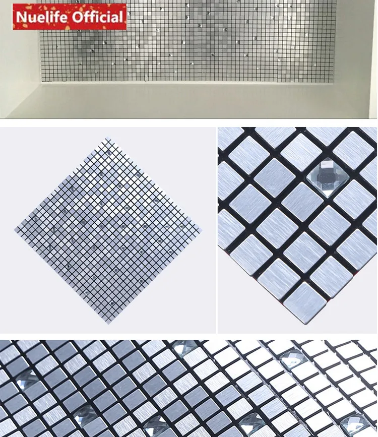 Самоклеящаяся Европейская металлическая алюминиевая композитная панель мозаичная плитка для ресторана спальни ТВ фоновая настенная Настенная Наклейка для гостиной