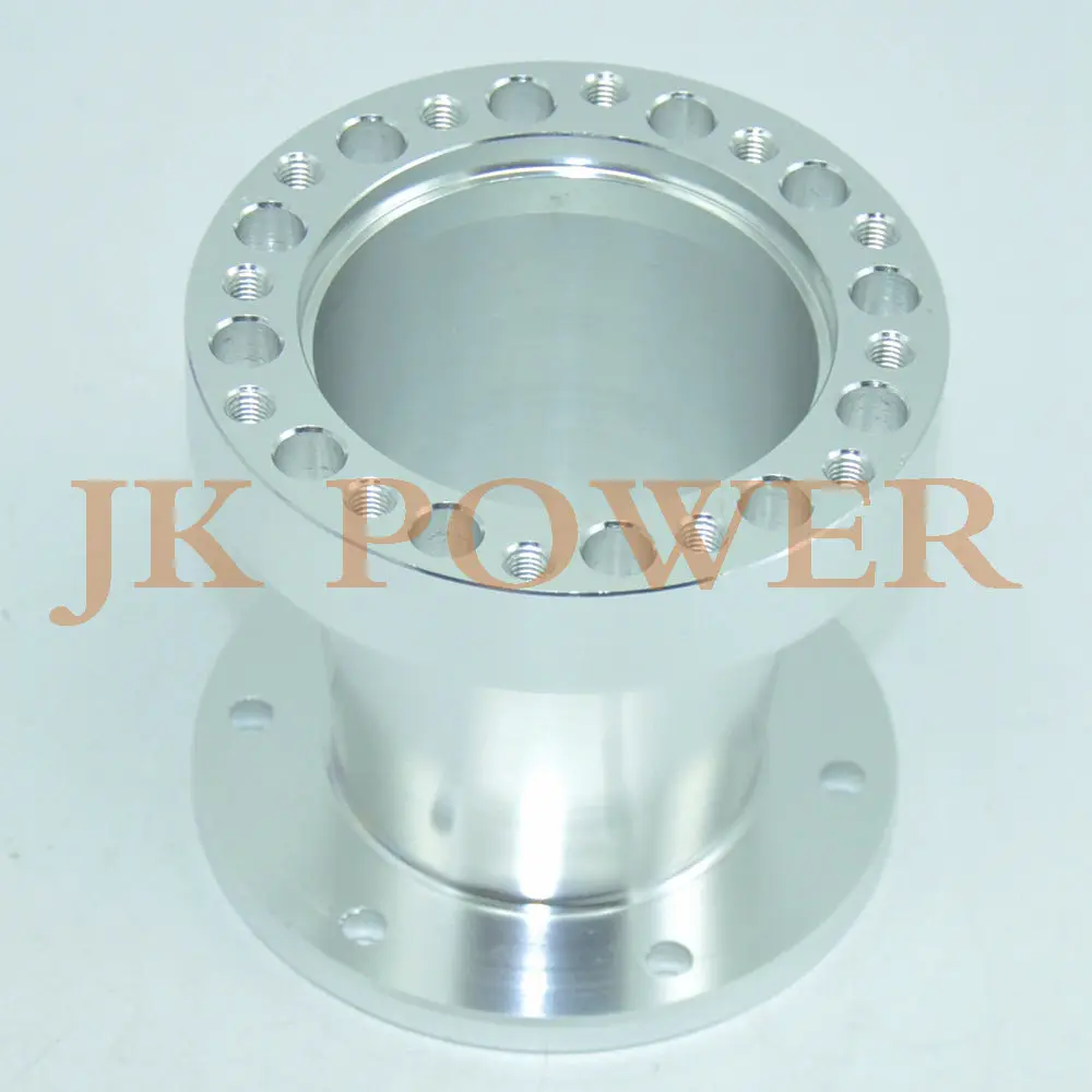 JK автомобильный 101 мм 76 мм 51 мм Универсальный алюминиевый адаптер для ступицы рулевого колеса от Boss - Цвет: 76MM Silver