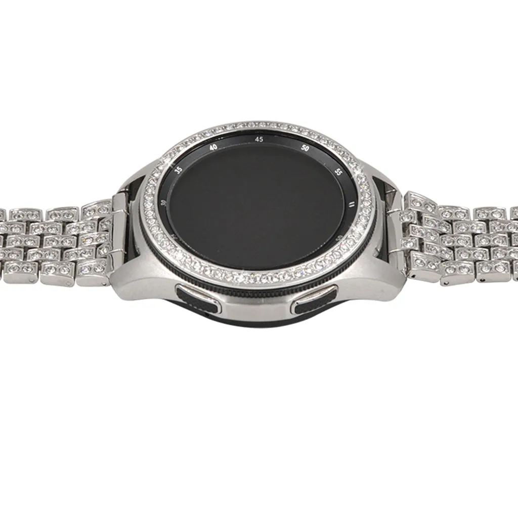 Модные прочные аксессуары 2 шт Для samsung Galaxy Watch 42 мм, драгоценный камень кольцо клеющаяся крышка против царапин металлические украшения часы