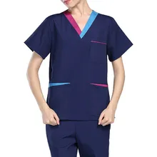 Корейский стиль костюм медика наборы короткий рукав для докторов медработников спецодежда униформа Хирургическая Одежда, больница стоматологический комбинезон для персонала клиник