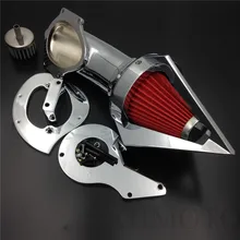 Aftermarket free shipping motorcycle parts Cone Spike Air Cleaner Kits for Honda Shadow 600 VLX600 VLX 1999-2012 Chrome