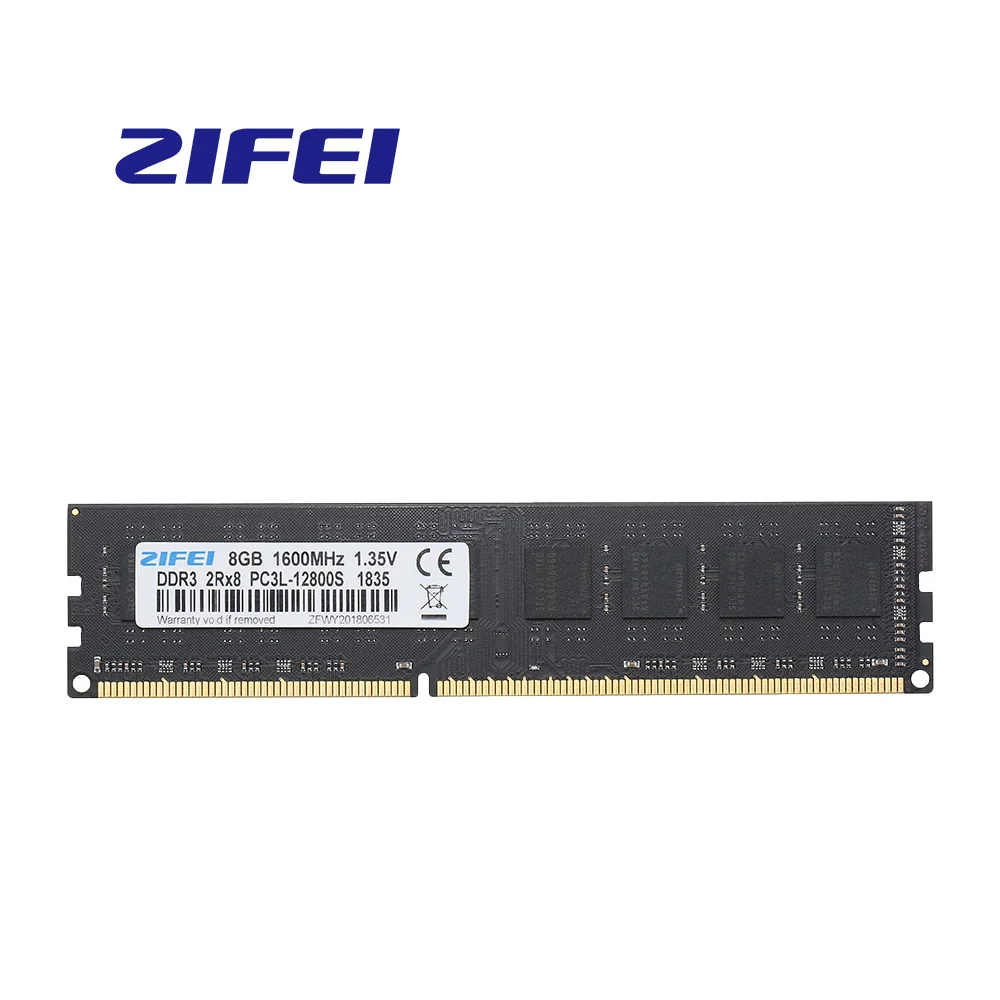 ZiFei ram DDR3L 2 GB 4 GB 8 GB 1066HMz 1333HMz 1600 MHz 240Pin LO-DIMM بالكامل متوافق لسطح المكتب