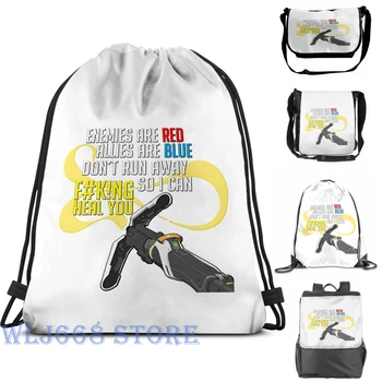 

Funny graphic print shoulder Bags women Mercys feeling Single shoulder backpack travel for men Gym Bag