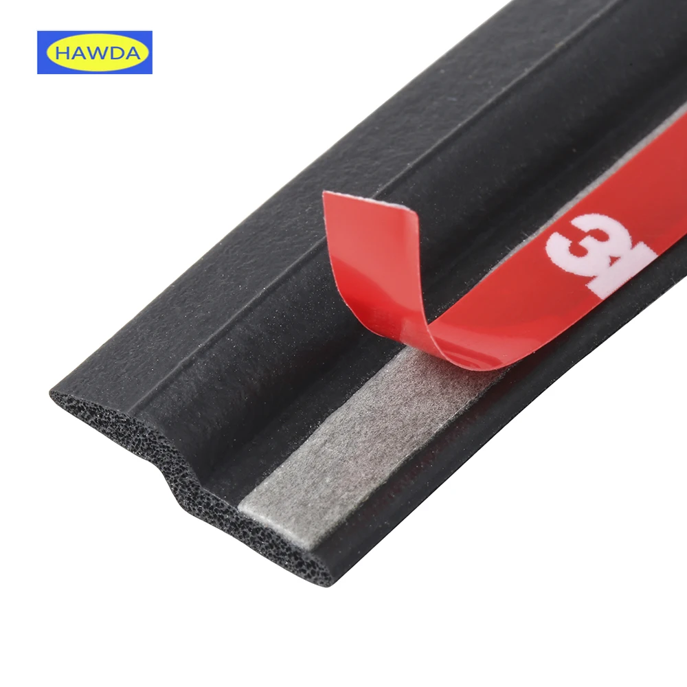 

HAWDA 2Meter Z type 3M car door rubber seal Sound Insulation , car door sealing strip weatherstrip edge trim noise insulation