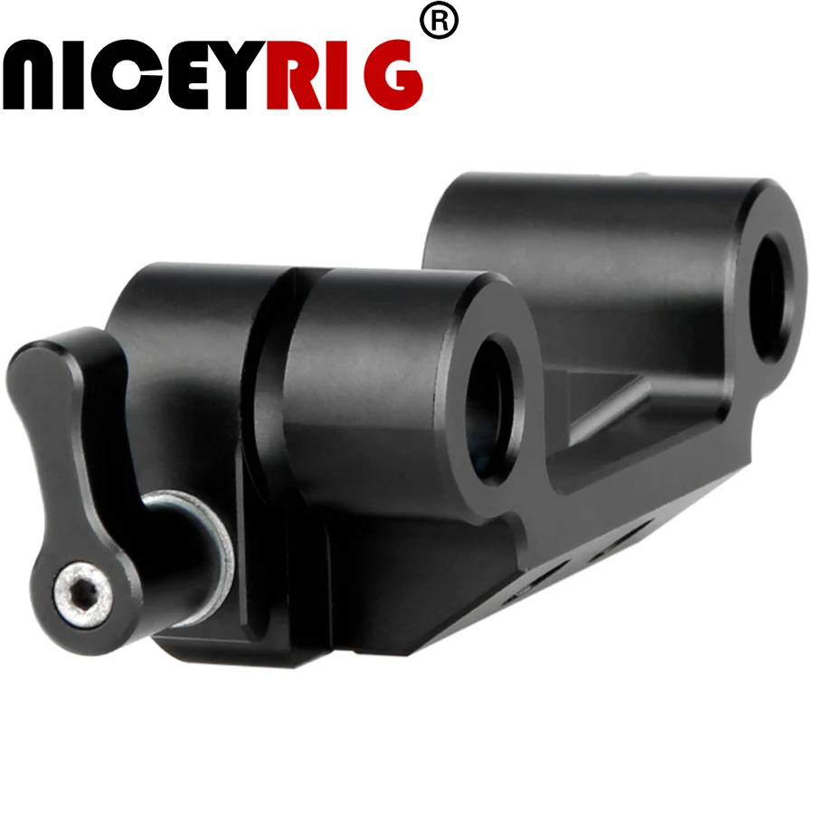 NICEYRIG 15 мм зажим для удилища двойная опора камеры DSLR железной дороги 1/4&quot|Клетки