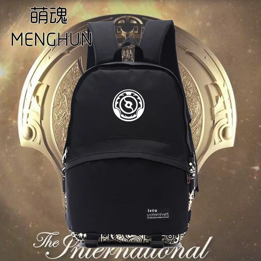  Dota/Dota 2 game fans backpack Red Dota logo printing backpack for school student TI championship s