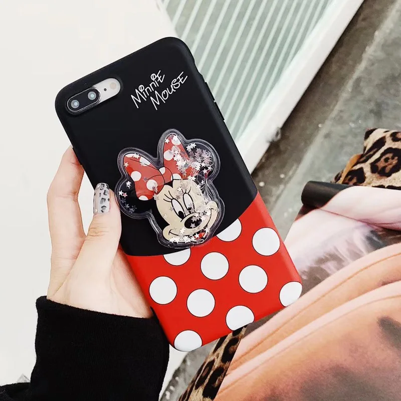 

Cute Mickey Minnie Mouse Squishy Soft Phone Case for Huawei Honor 10 P20 PRO Mate 20 Pro Quicksand Phone Cover Fundas Coque Capa