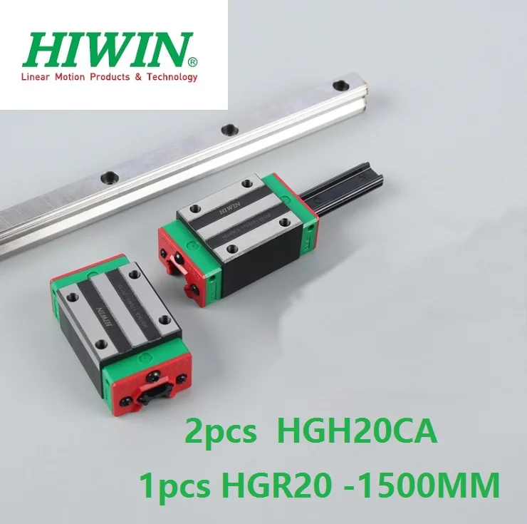 

1pcs 100% original Hiwin linear rail HGR20 -L 800mm + 2pcs HGH20CA linear square block for cnc