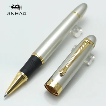 

Jinhao X450 Silver Metal And Gold Roller Ball Pen Kawaii Fashion school&office supplies pen for writing pens