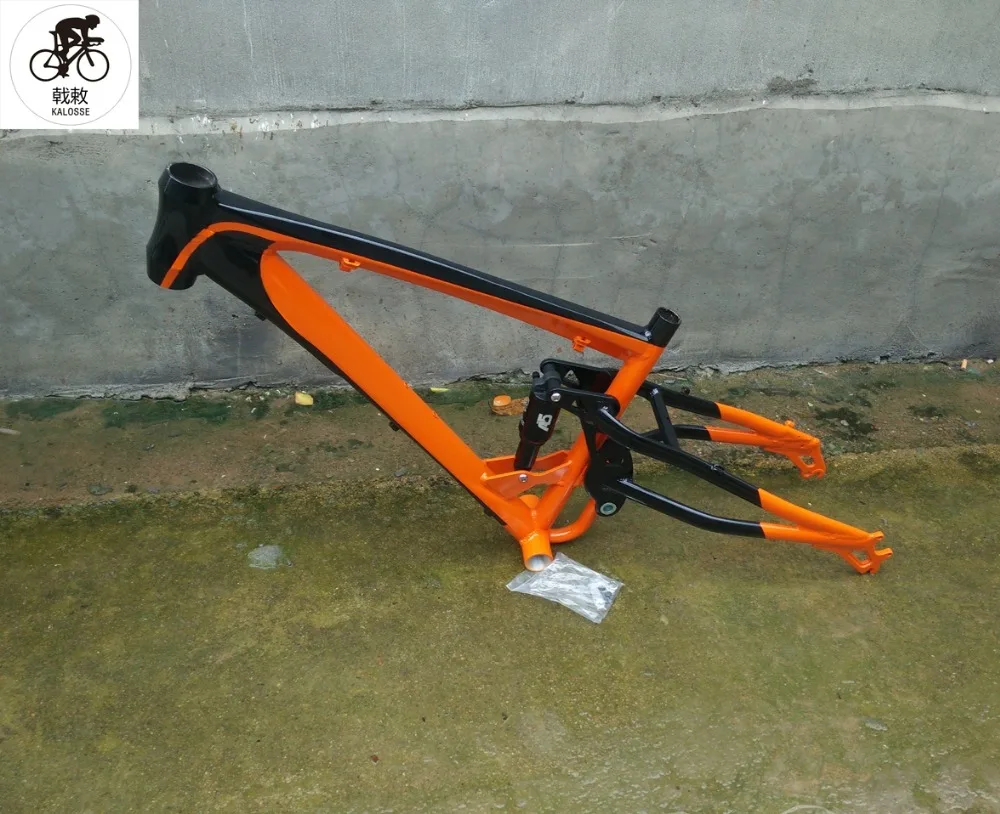 

Kalosse Fat bike frame travel 165mm Downhill 17 inch Mountain bike electrical Beach bicycle frame DIY colors
