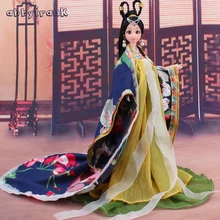 Abbyfrank Doll Toy Princess 12 Movable Joints Dolls Model Accessories Plastic Body Soft Clothes Kids Gifts Dolls For Girls