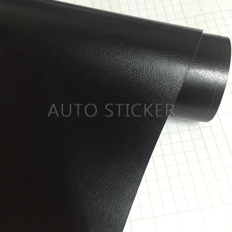 Black Leather Pattern PVC Adhesive Vinyl car sticker 5