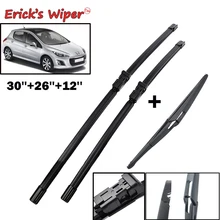 Erick – ensemble de balais d'essuie-glace avant et arrière, pour Peugeot 308 T7, hayon 2007 – 2013, pare-brise, vitre avant, 30