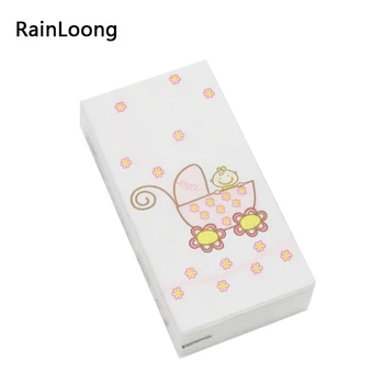 

[RainLoong] Cartoon Printed Pocket Paper Napkin Tissue Handkerchiefs For Decoration Personal Care 21*21cm 5packs (10pcs/pack)