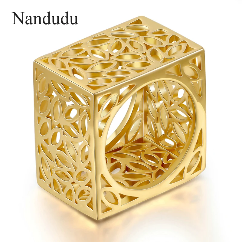 Nandudu Square Style Series Rings Men Women Girl Unisex Ring Accessories Fashion Jewelry Gift for Cocktail Dancing Party