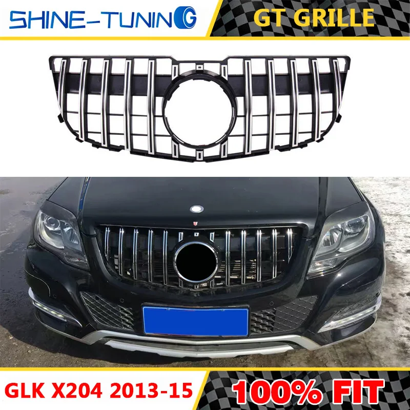 Пластиковая решетка подходит для GLK class X204 AMG GT GTR 2013 2015 SUV GLK250 GLK300 GLK350 передняя