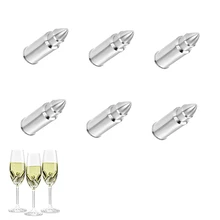 Пулеобразные многоразовые кубики льда для охладители вина Виски камни пули с базой 304 из нержавеющей стали бар поставки