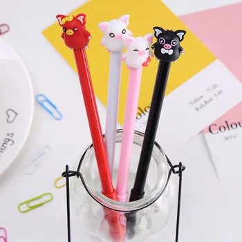 

wholesale kawaii pen 40pcs cute creative cartoon pig gel pens for school office supplies korean stationary bulk free shipping