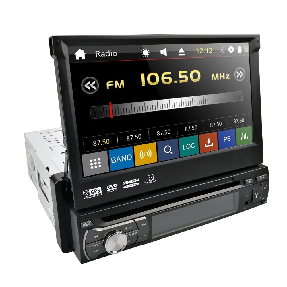 Best Single 1 Din 7"Universal Touch screen Car DVD Player With GPS Navi Auto radio Stereo Car Audio DTV Bluetooth USB SD FREE 8G MAPS 1 Best Single 1 Din 7"Universal Touch screen Car DVD Player With GPS Navi Auto radio Stereo Car Audio DTV Bluetooth USB SD FREE 8G MAPS 1