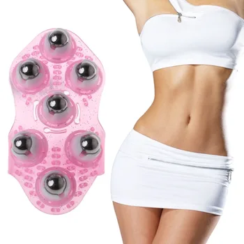 

Handheld Stainless Steel Beads Massage Glove Comb Brush Head Body Massaging Muscle Relaxing Improve Blood Circulation Healthy To