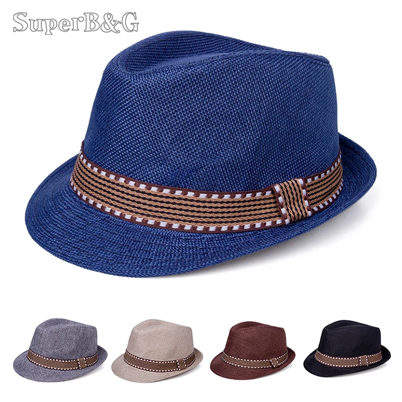 

SuperB&G Kids Bucket Hats For Boys Girls Children Jazz Caps Sun Hat Casual Grid Hat Spring Summer Hat Child Fedora Caps