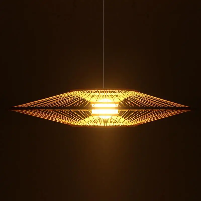 Bamboo lamp chandelier modern Scandinavian style small fresh | Лампы и освещение