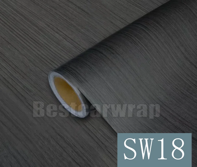 

Waterproof Wood Grain Textured Vinyl Wrap Wall Sticker Use for Home table / cupboard wardrobe Car interior Wall 1.22x50m