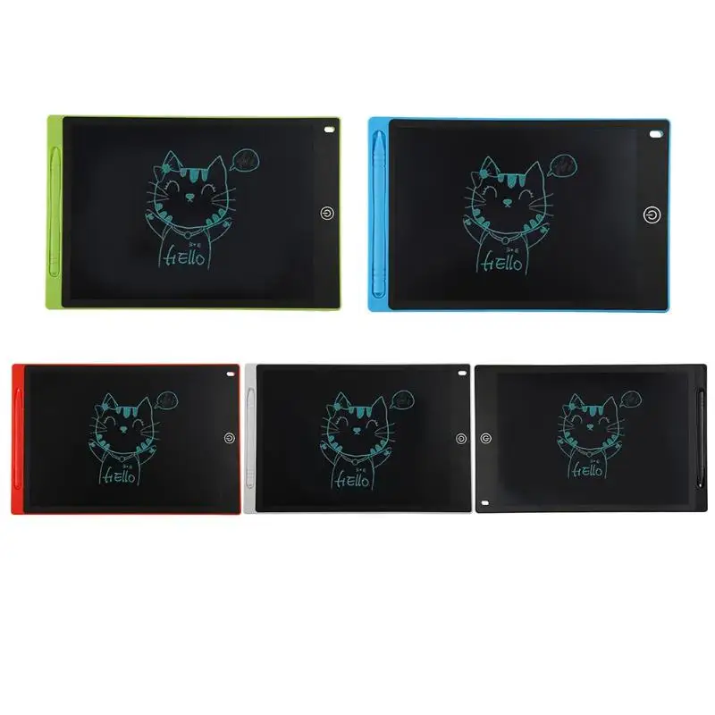 

12inch Portable Digital LCD Drawing Tablet Writing Graphic Board Memo Notes Reminder Notepad with Stylus Pen With CR2016 Battery