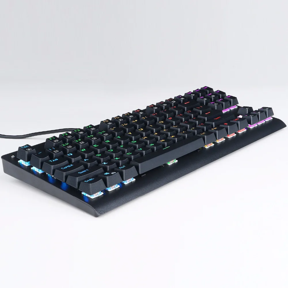 Z 77 Eagle RGB с подсветкой Tenkeyless Механическая игровая клавиатура 87 ключ синий