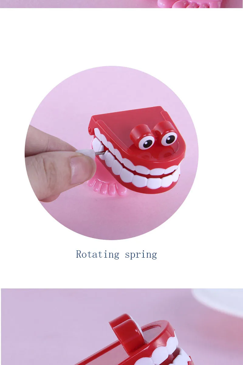 Ностальгическая версия детской Заводной забавной игрушки ужас с глазом прыгающие зубы поставка детей творческие забавные Подарочные игрушки