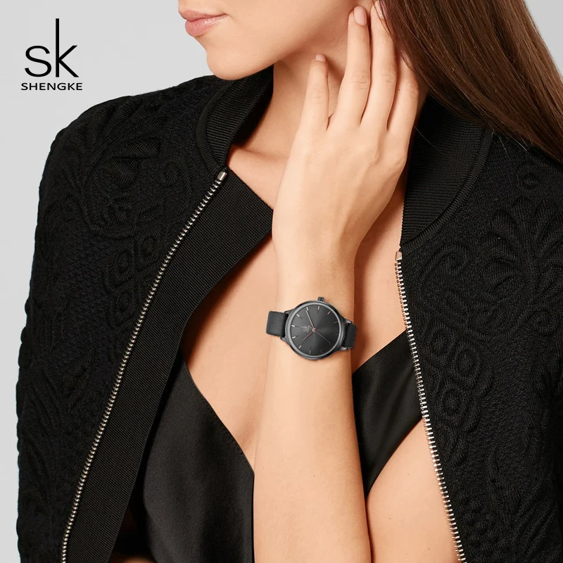 Shengke часы женские брендовые модные кожаные женские наручные часы Relogio Feminino SK Женские повседневные часы для женщин# K8025