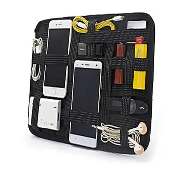 

Elastic Storage Plate Board Organizer Case Data Cable Power Pack Charger Digital Organizer Cosmetics Storage 31X21cm