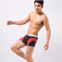 Летние пляжные сексуальные цветные мужские лоскутные купальные костюмы удобные плавки с низкой талией