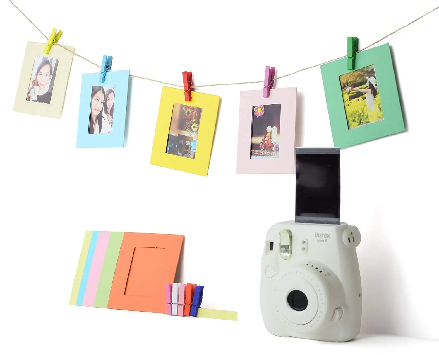 Fujifilm Instax Mini 9 8 7s мгновенная камера аксессуары набор 60 листов мини-пленка фотобумага настенные рамки наклейки пучки
