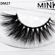 Норки 3D волос Накладные ресницы ручной работы густой черный 1 пара пушистый Полный Газа ресницы Sexy Красота Макияж Расширение инструменты dm27